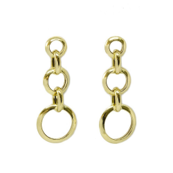 Brinco Multi Argolas em Ouro Amarelo 18 Kilates - 25114